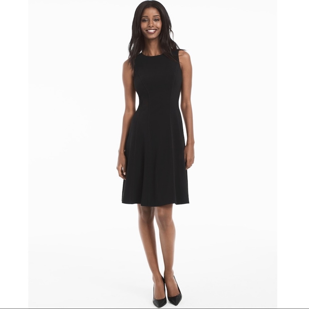 ‼️NWT🏷‼️WHBM SLEEVELESS SEAMED FIT&FLARE DRESS